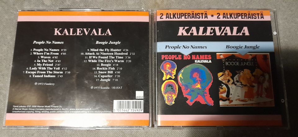 KALEVALA People no names & Boogie Jungle cd