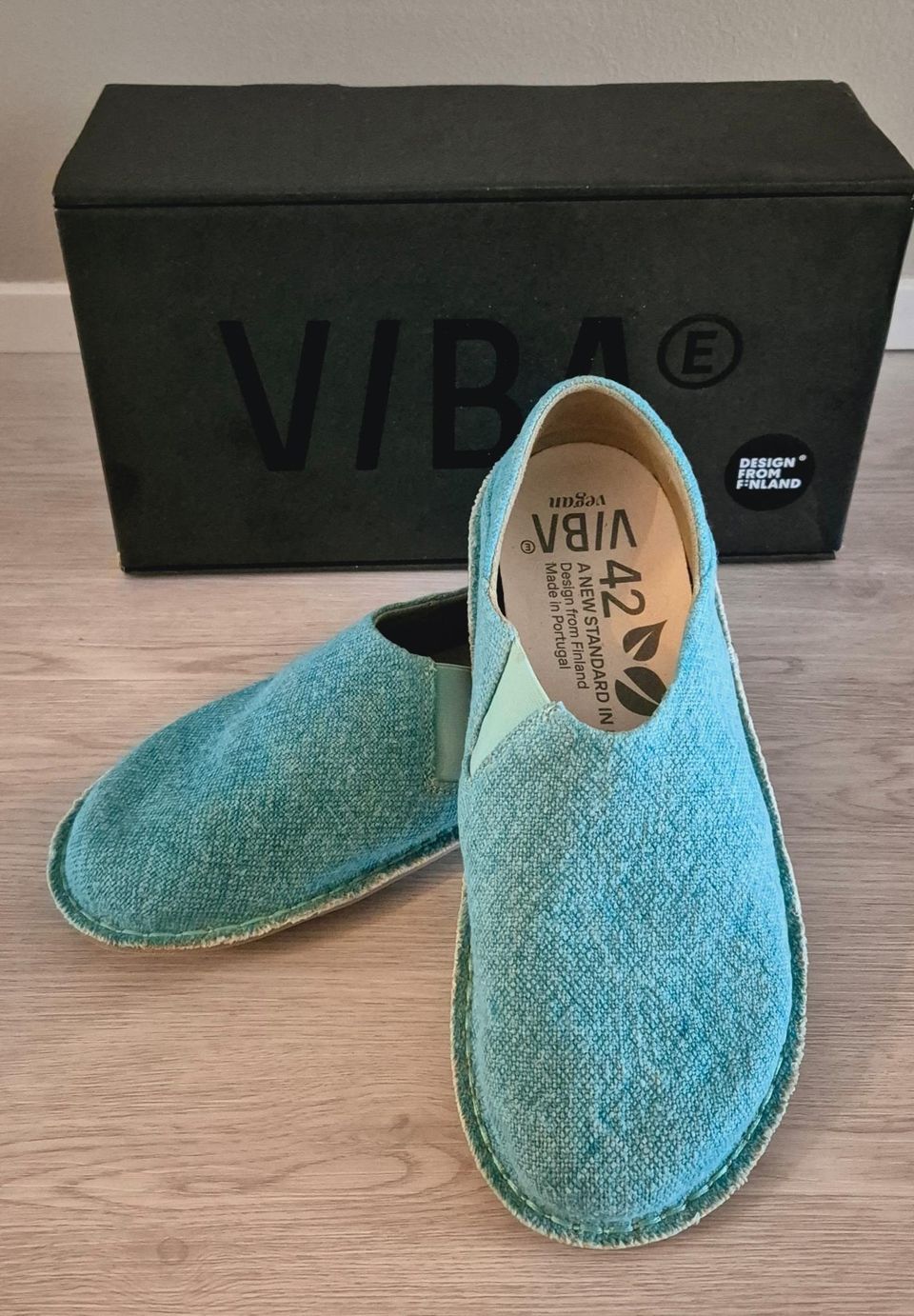 VIBAe ZUMA Linen Agave Blue kengät koko 42