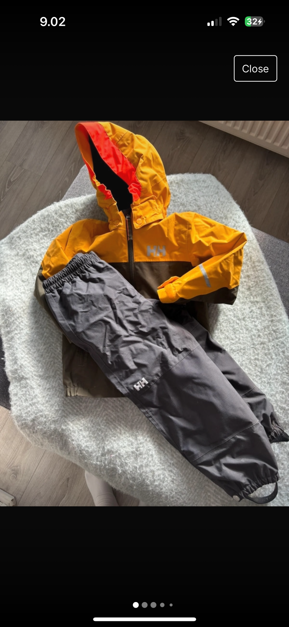 Helly Hansen lasten kuoritakki+housut 104cm