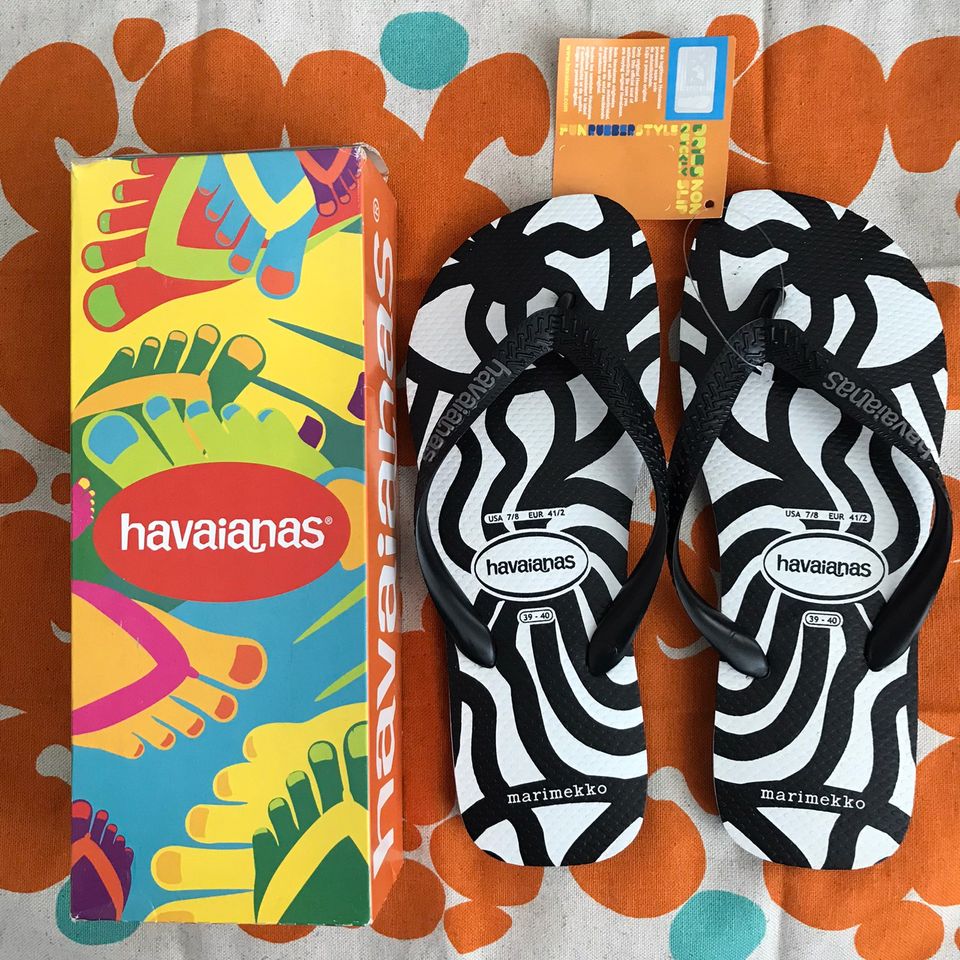 Marimekko flip flopit Havaianas koko 39 / 40