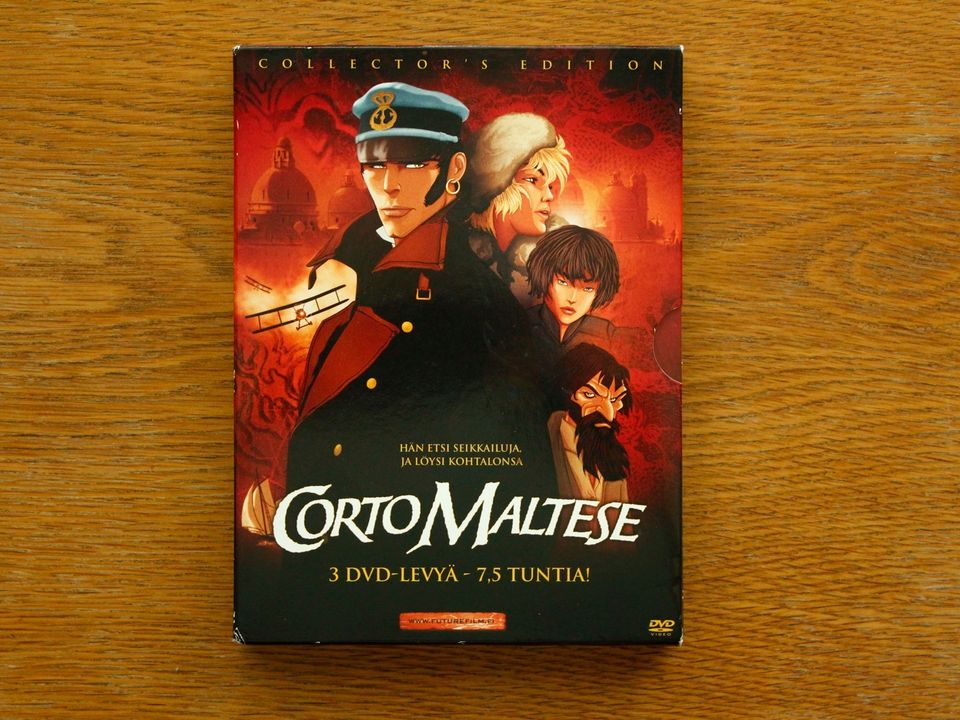Corto Maltese 3 DVD-levyä 7,5 tuntia Collector's Edition