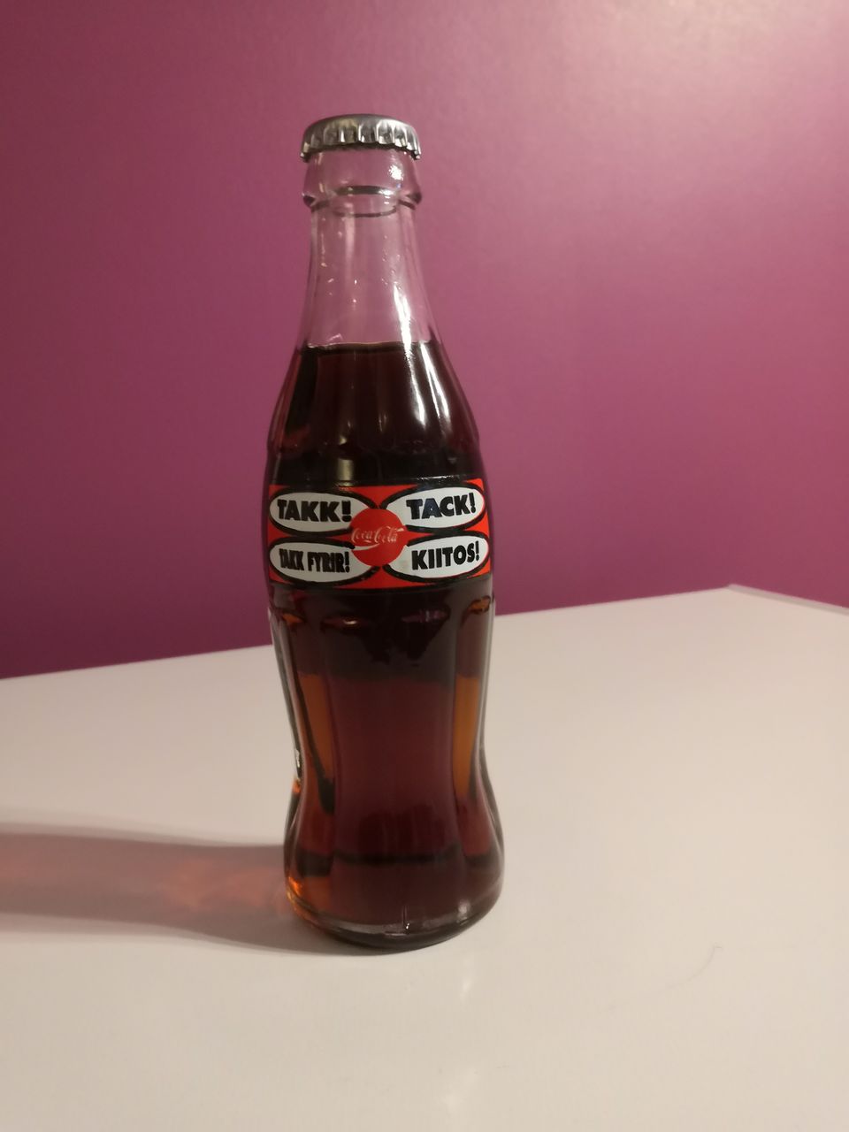 Kiitospullo Coca Cola