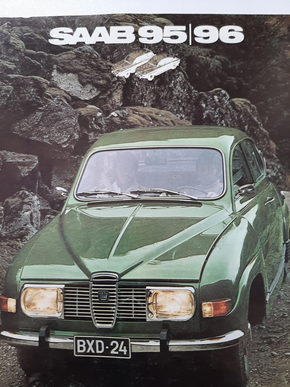 Saab 95/96 myyntiesite 1972