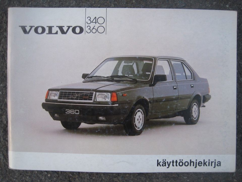 Volvo 340 360 vm.1983 käyttö-ohjekirja Suomen-kielinen