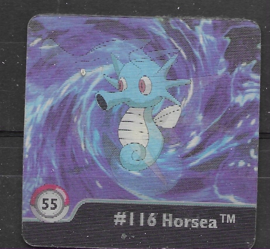 Pokemon Action Flipz Horsea/Seadra Series One 1999.