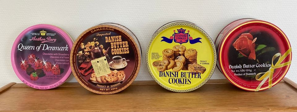 Vintage Danish Butter Cookies 3 kpl