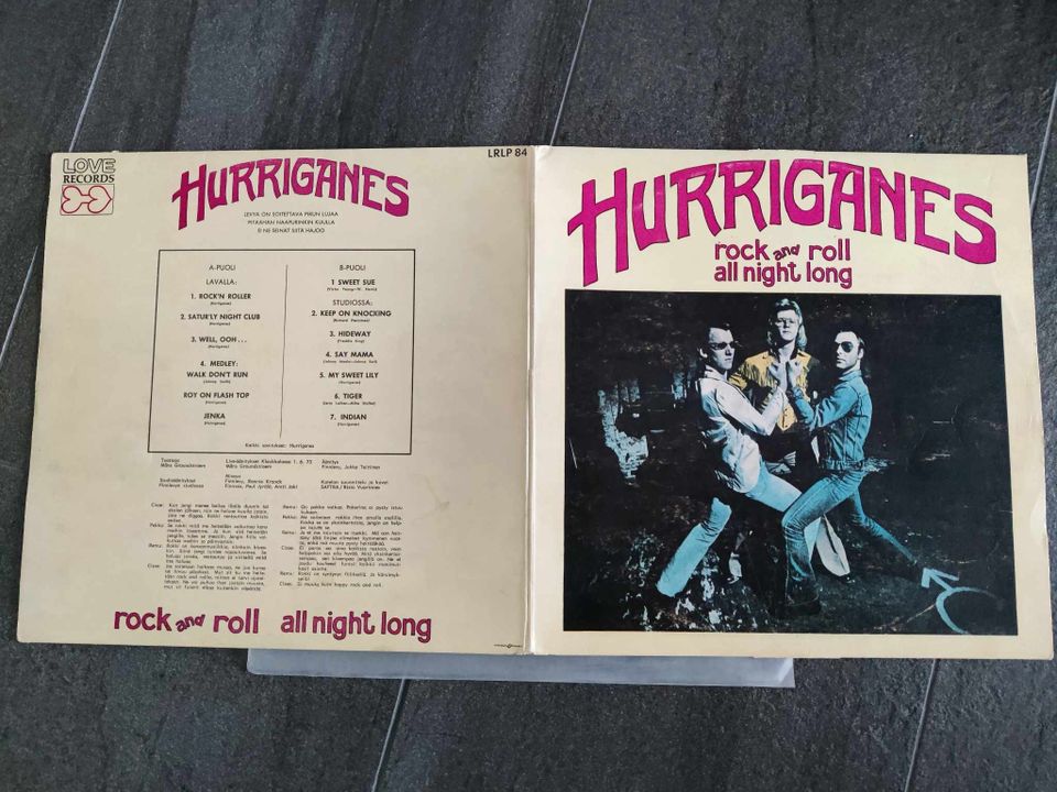 Hurriganes Rock and Roll All Night Long LP