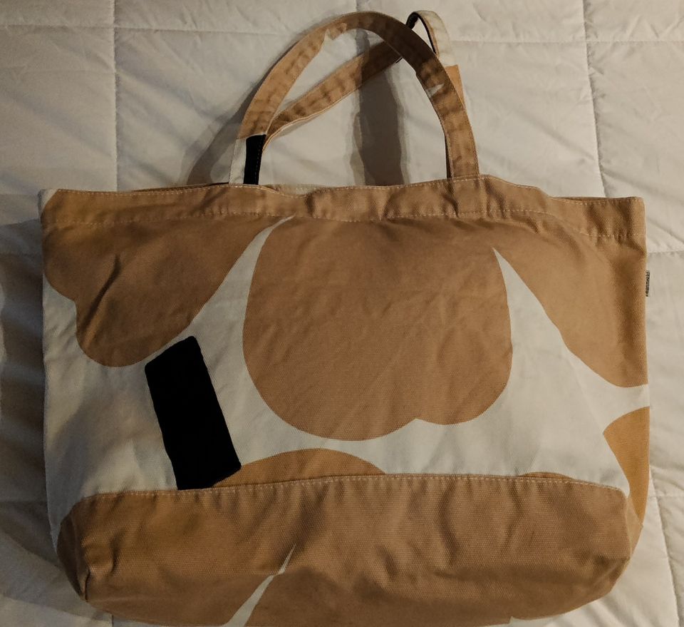 Marimekko, Unikko-kassi beige-valkoinen