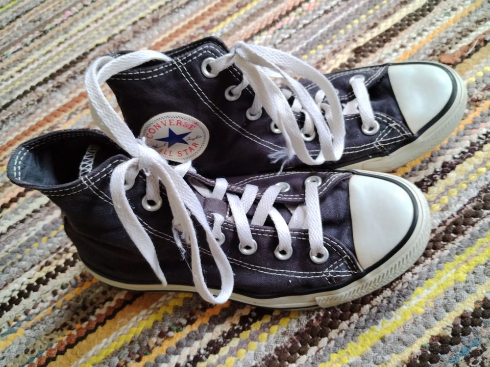 Mustat Converse varsitennarit 37