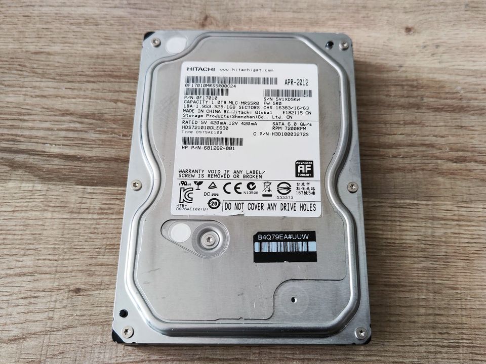 Hitachi 1 TB kiintolevy 3.5"