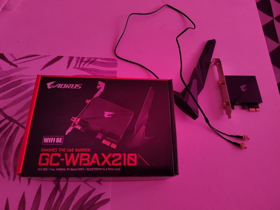 Gigabyte GC-WBAX210, Wi-Fi 6E AX210 -verkkokortti