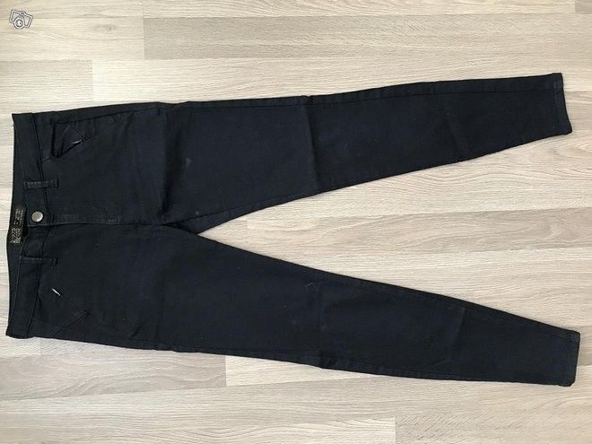 Zara mustat skinny housut 34 XS