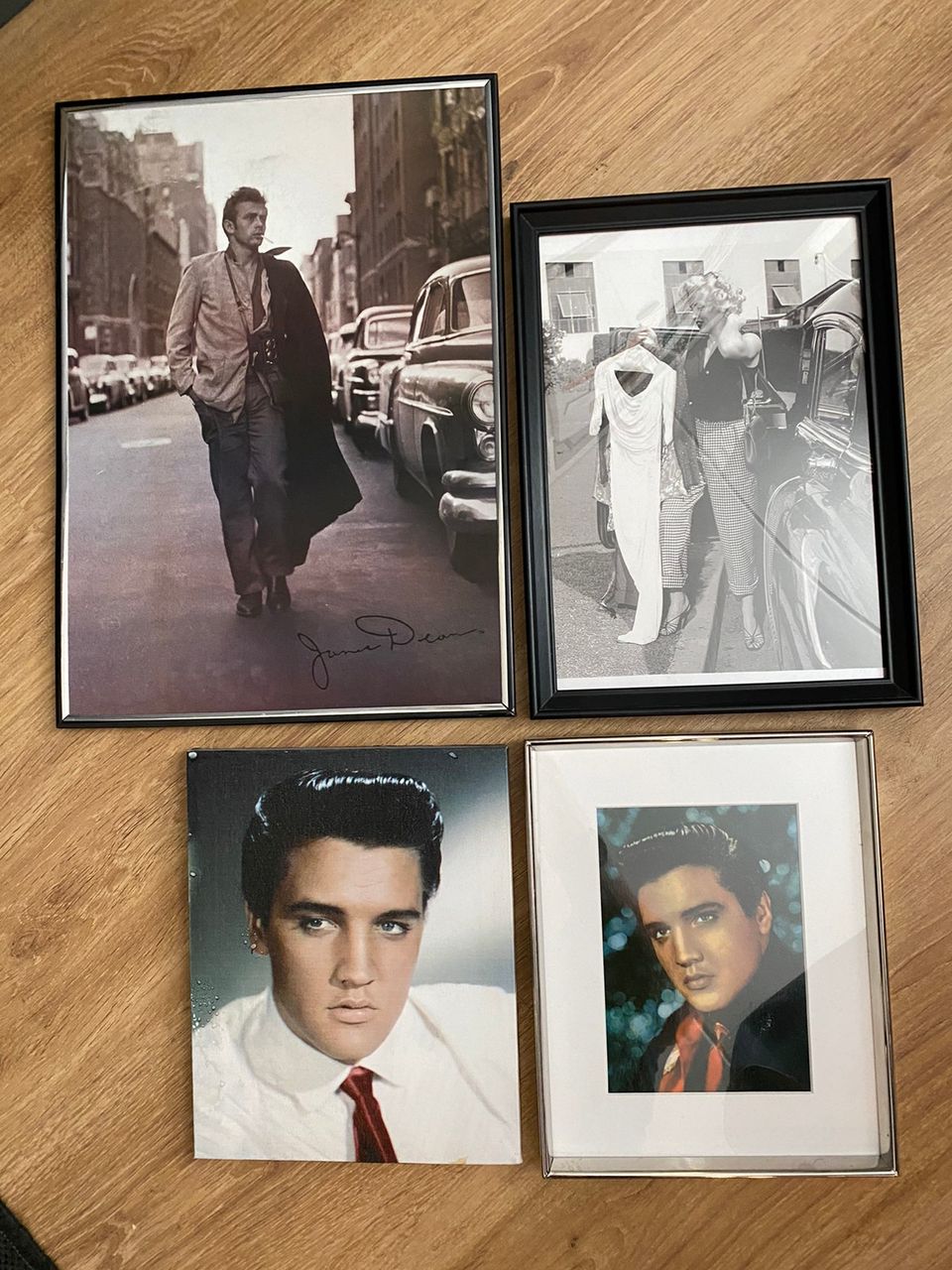 Taulut pakettina Elvis, Marilyn, J Dean