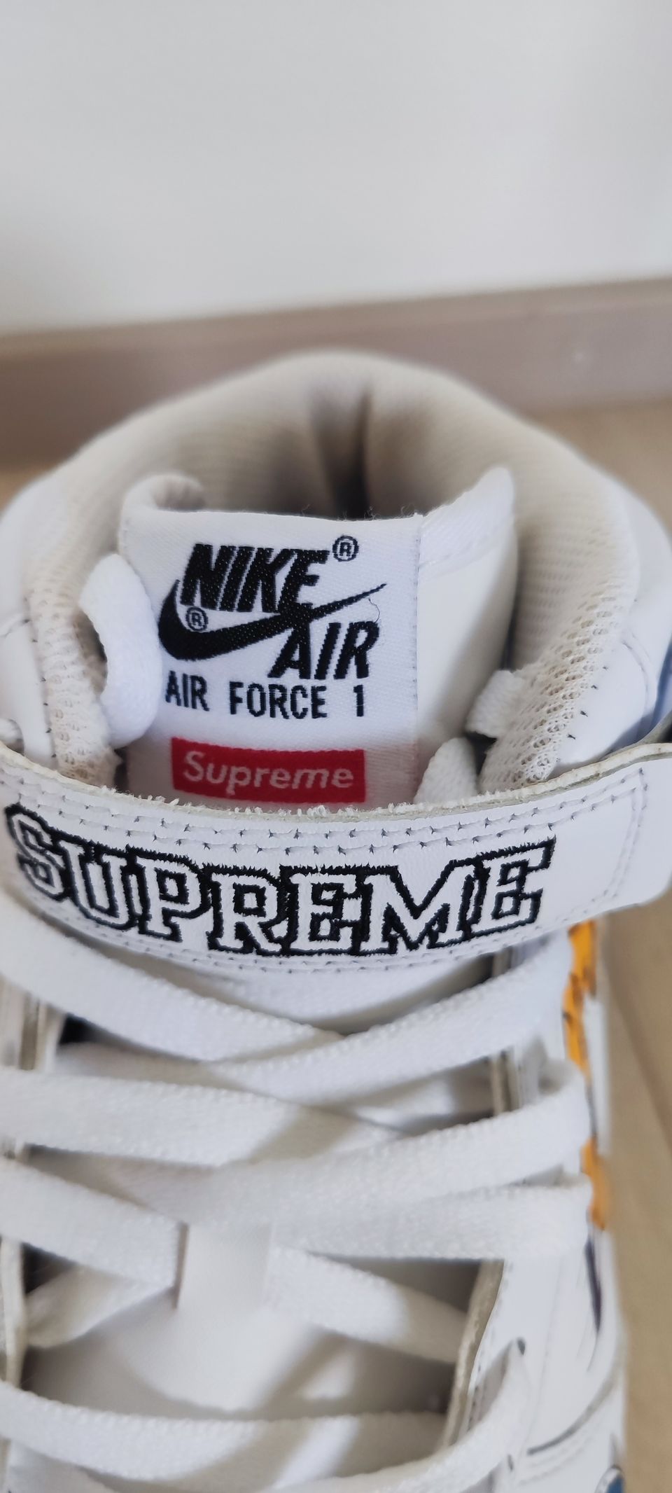 Nike Air Force 1 Mid x Supreme NBA white 44.5