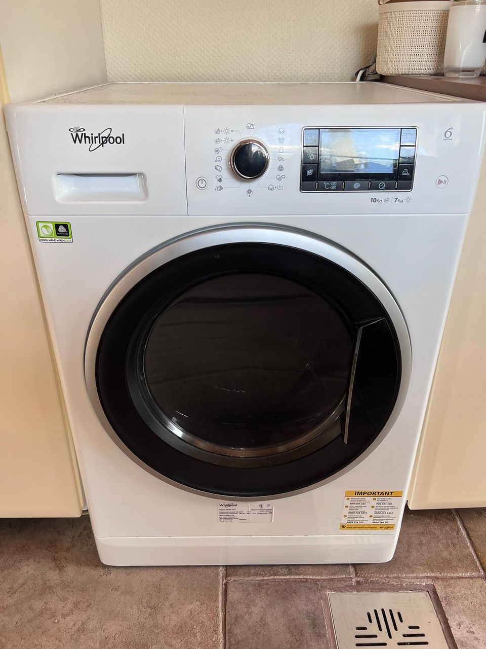 Whirlpool 6 sense 10kg