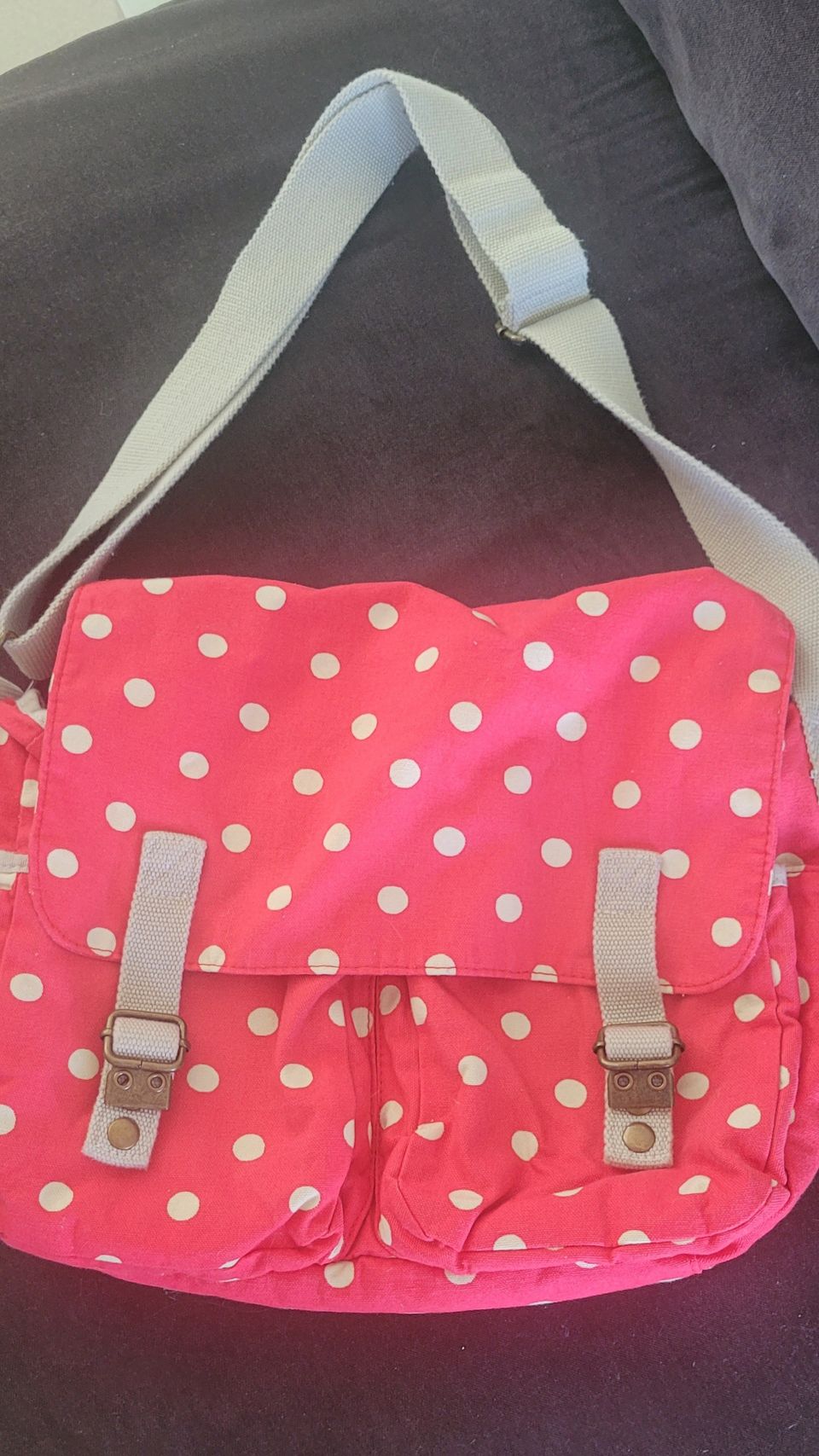 Cath Kidston polkadot crossbody laukku