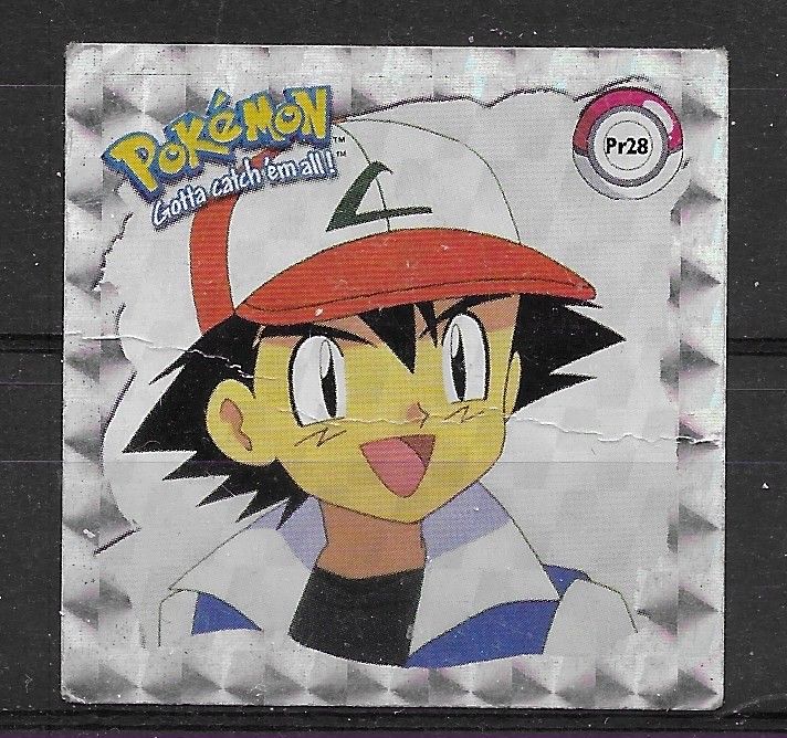 Pokemon Series 1  Original 1999 No. Pr 28 Ash Glitter Holo