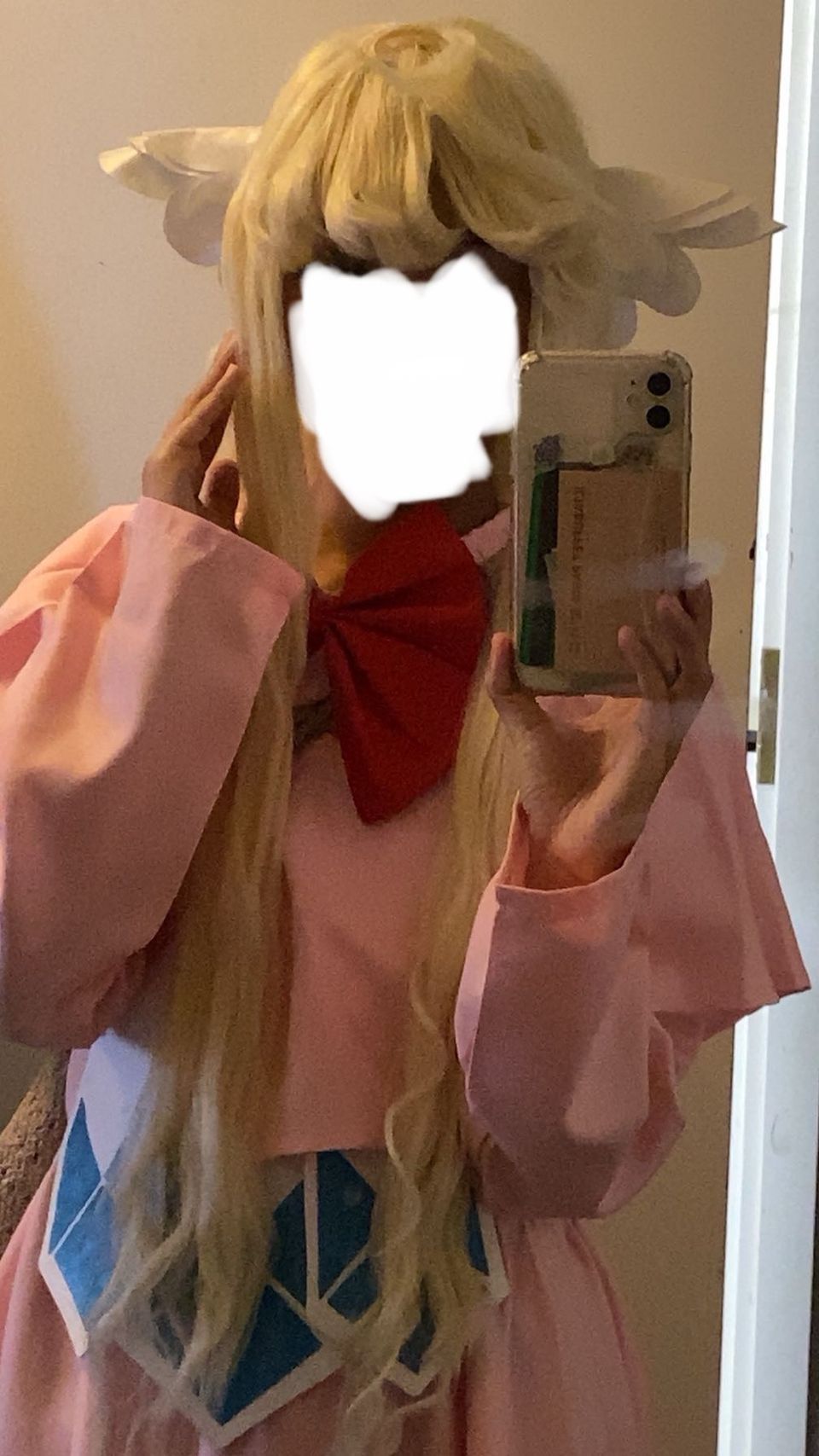95cm blonde wig for cosplay