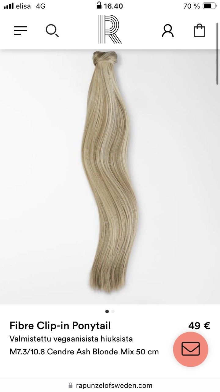 Uusi Rapunzel of Sweden Fibre Clip-in Ponytail