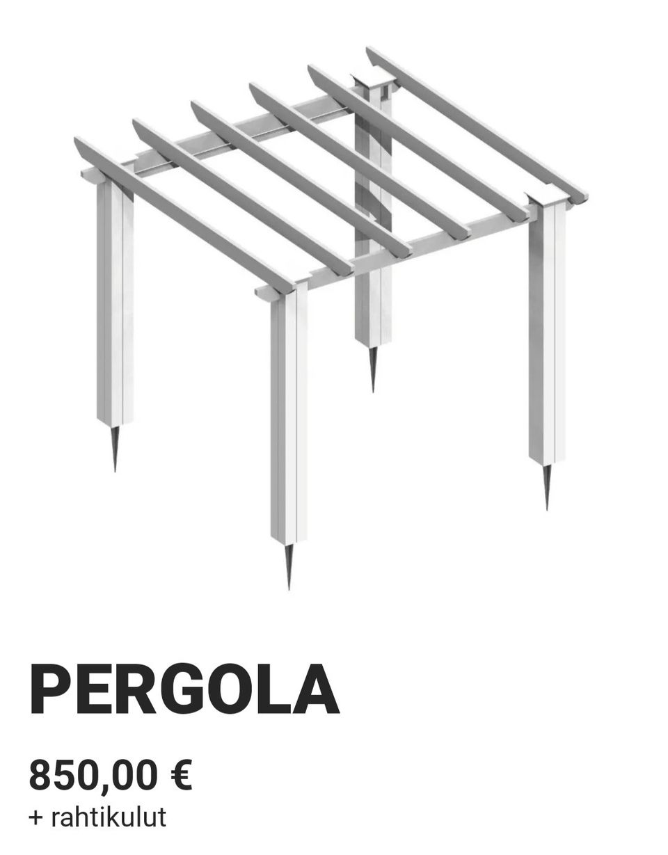 Kannustalon pergola