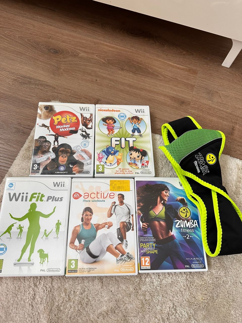 Nouda Wii pelejä ja Zumba vyö