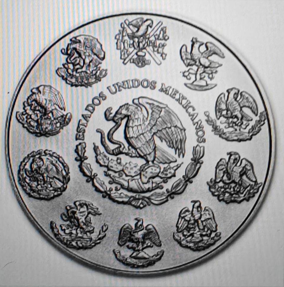 Hopeakolikko 1 Onza Mexican Silver Libertad Coin BU 2023
