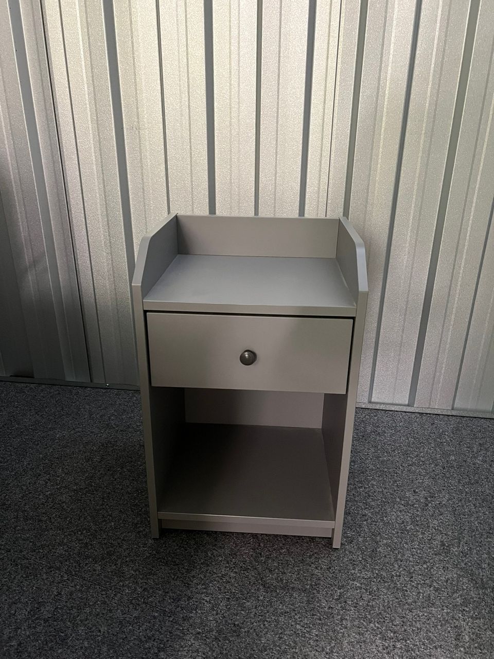 Ikea Hauga bedside table gray