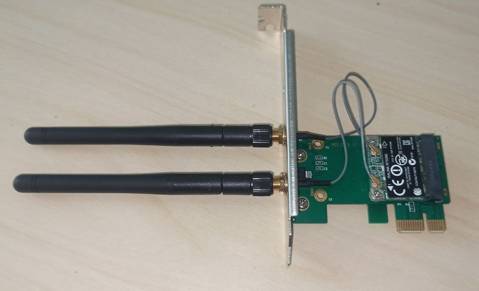 Langaton Wifi Wlan verkkokortti PCI-E