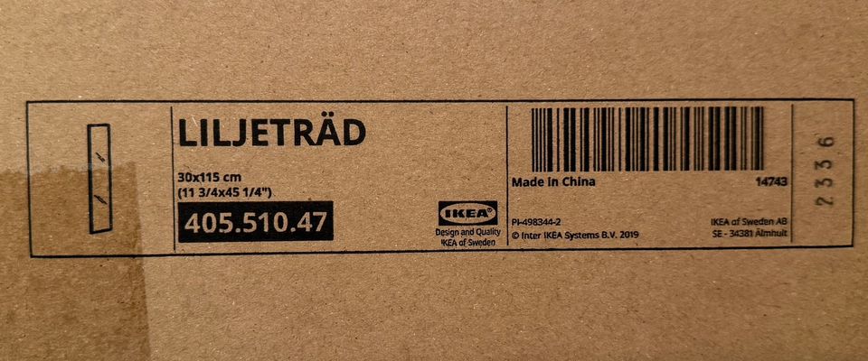 IKEA Liljeträd peilit 2kpl musta kehys