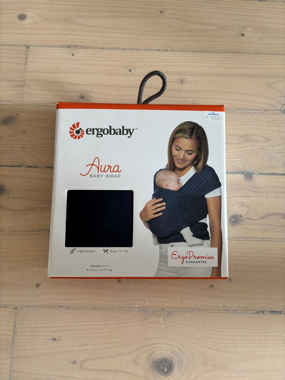 Ergobaby Aura Baby Wrap vauvan kantoliina / käyttämätön