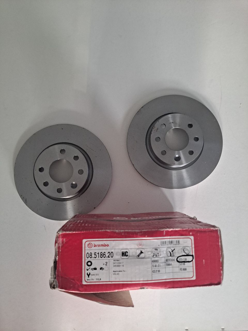 Brembo jarrulevyt 2 kpl