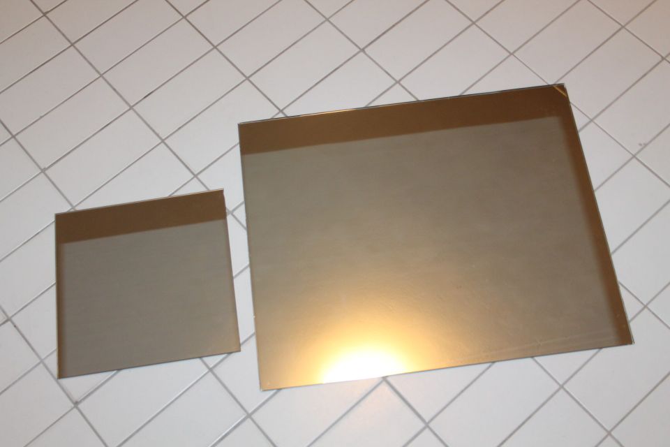 2 KPL peili levy ruutu taso iso 60x50cm ja pieni 30cmx30cm peililevy levyt tasot