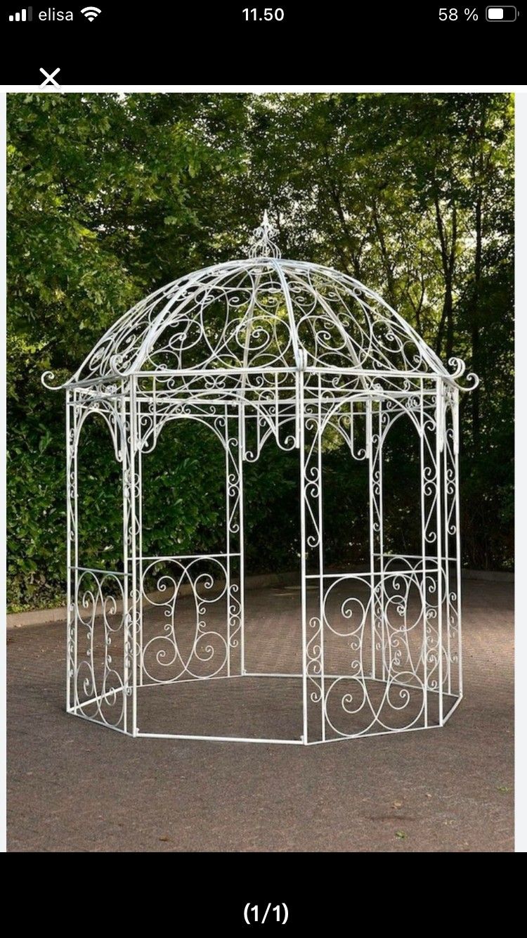 Ostetaan valkoinen pergola/paviljonki