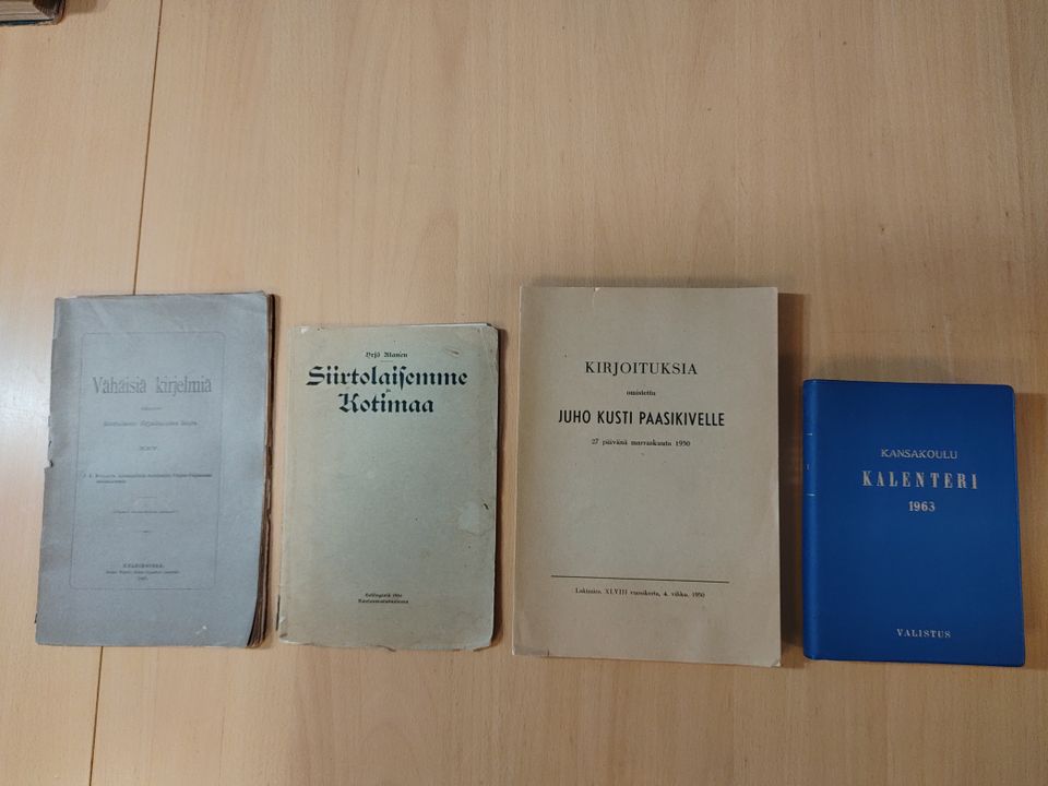 Vähäisiä kirjelmiä, Siirtolaisemme&Kotimaa, Juho Paasikivelle, Kansakouluk.1963