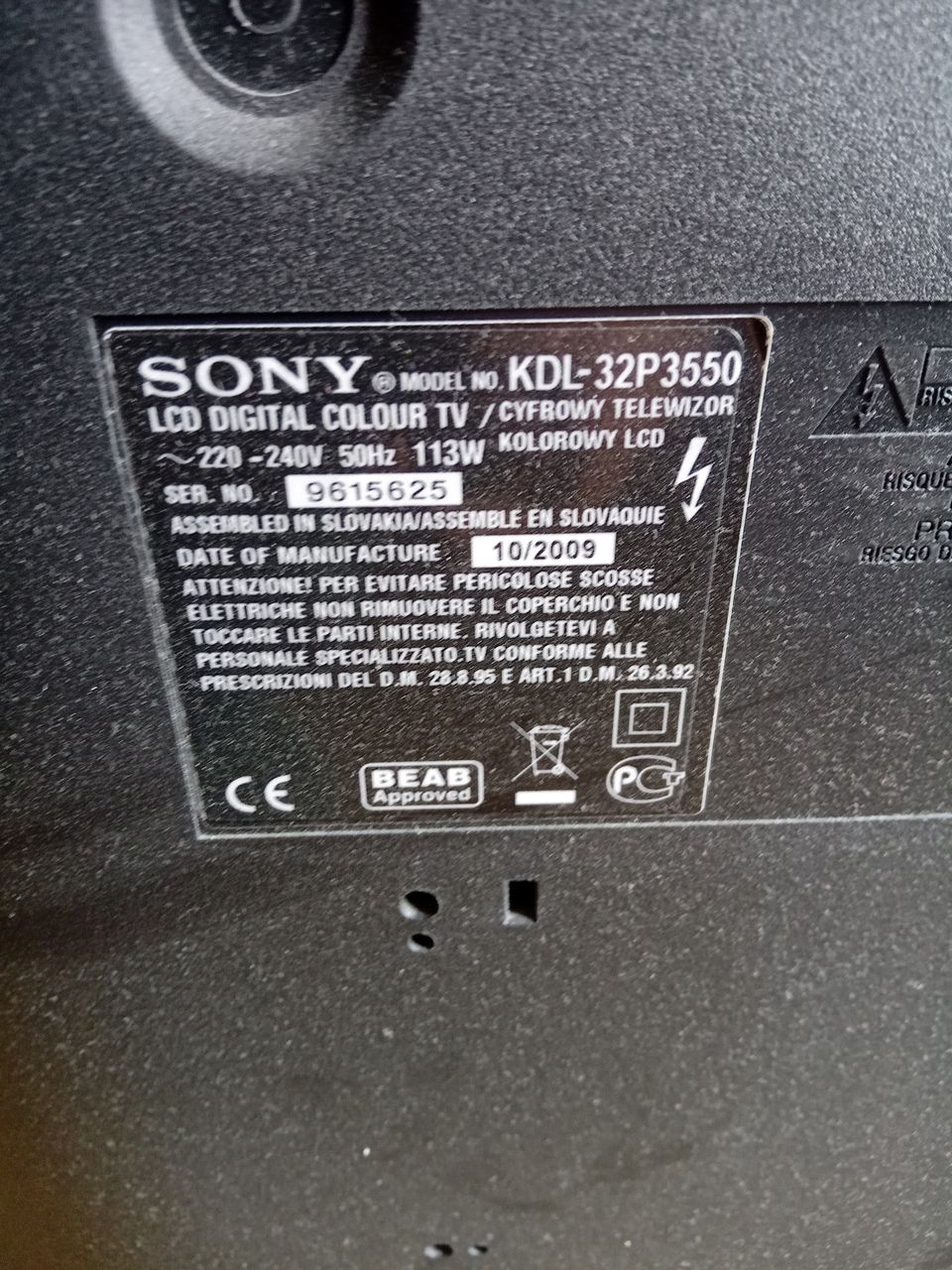 Sony bravia tv