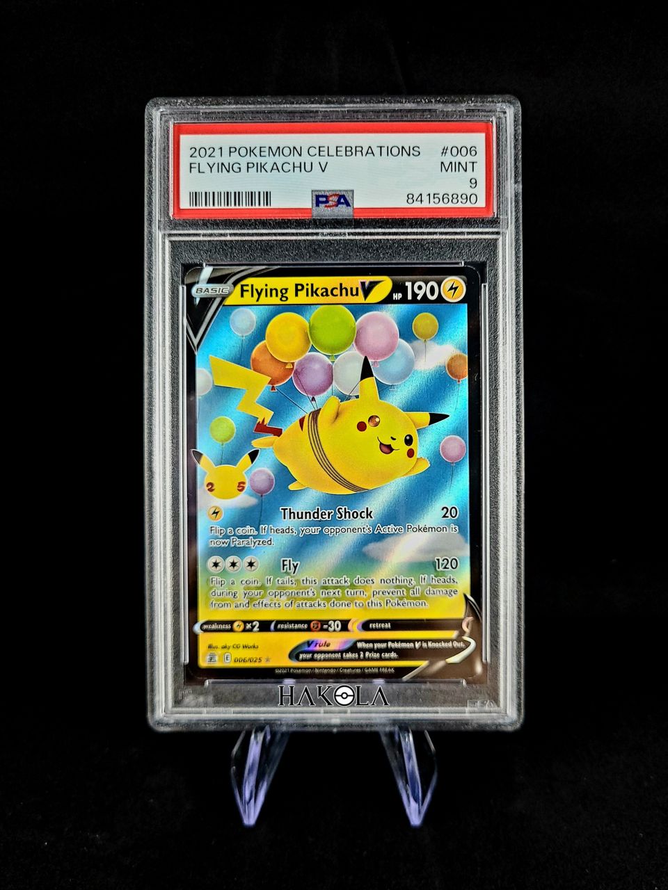 Pokemon Celebrations Flying Pikachu V PSA 9