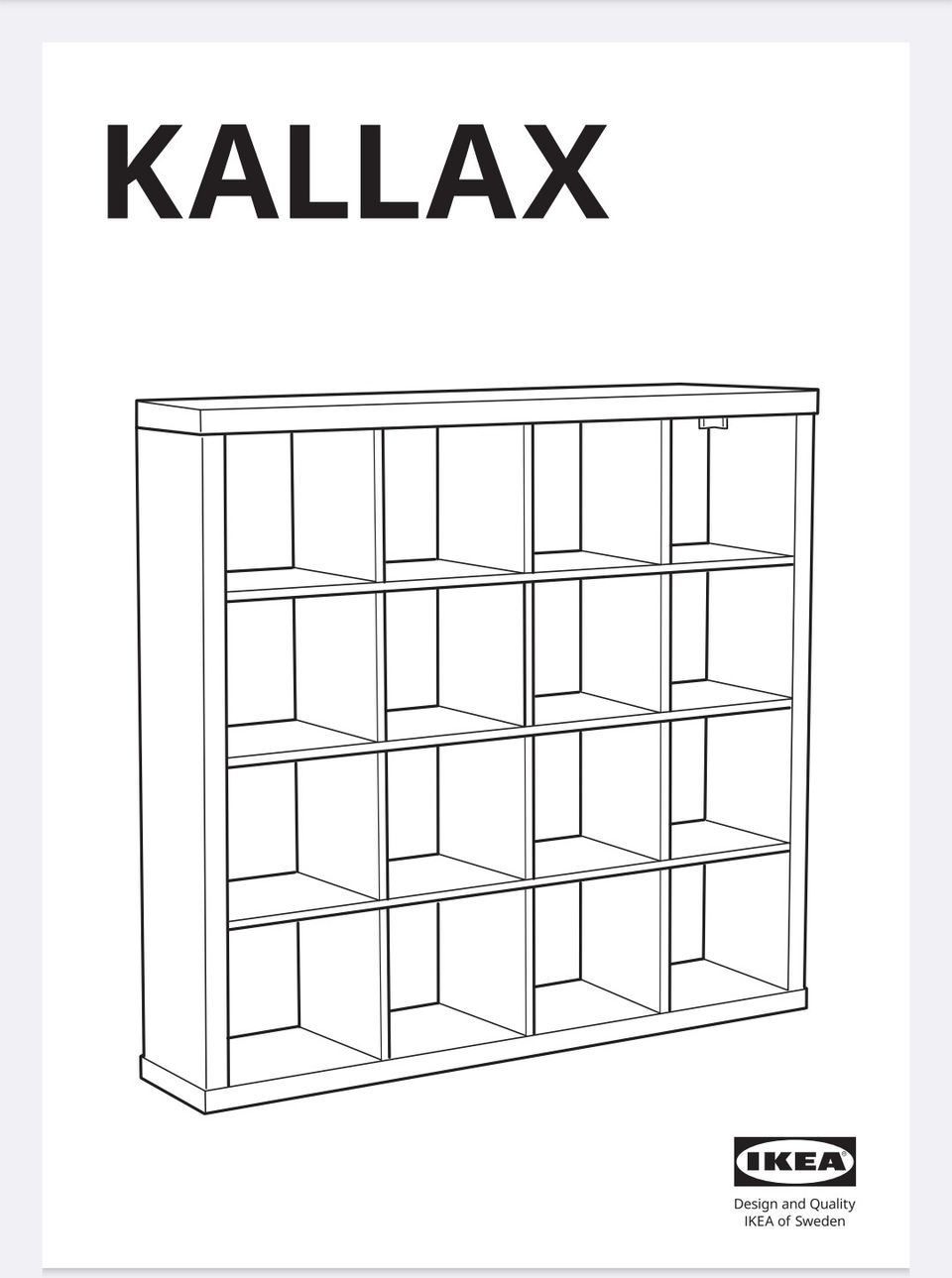 Ikea Kallax 4x4
