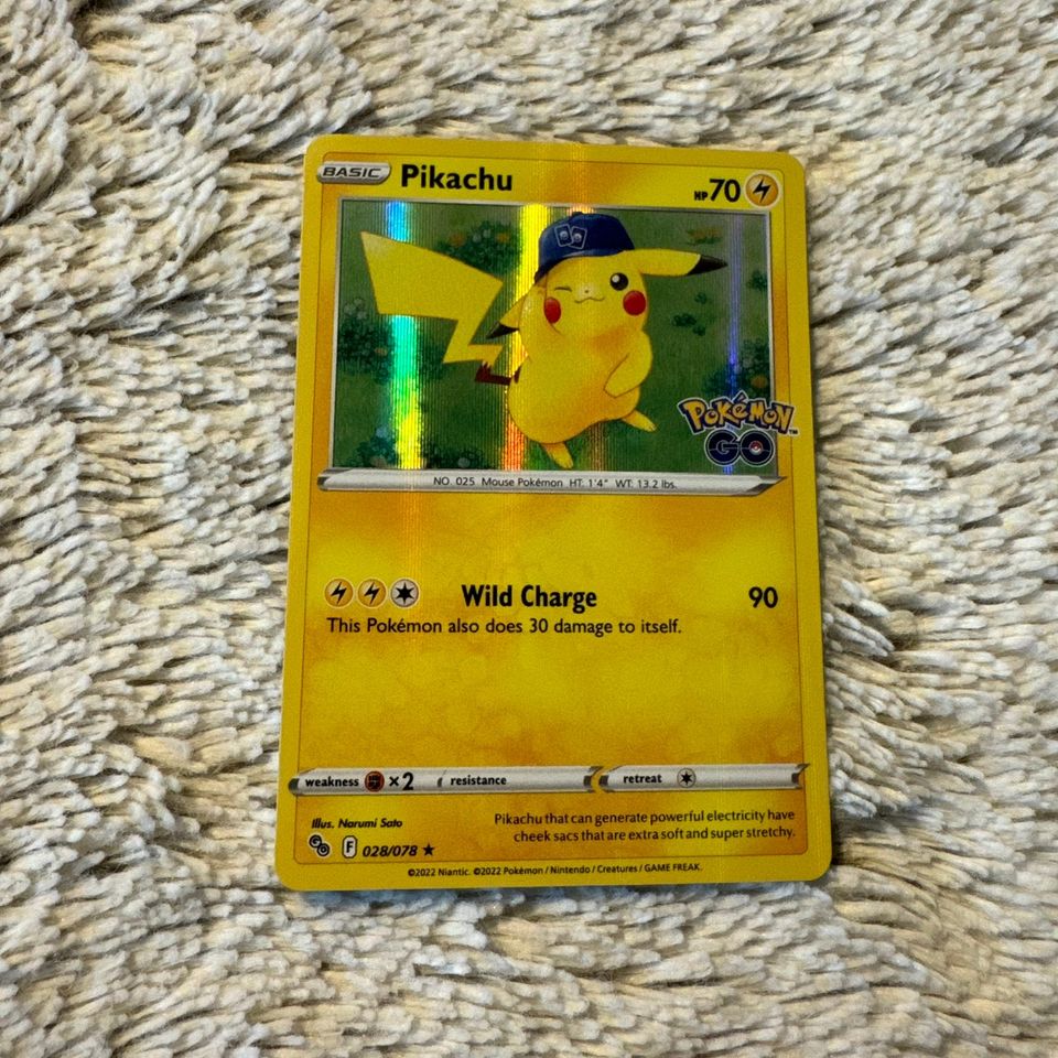 Pikachu Pokemon Kortti
