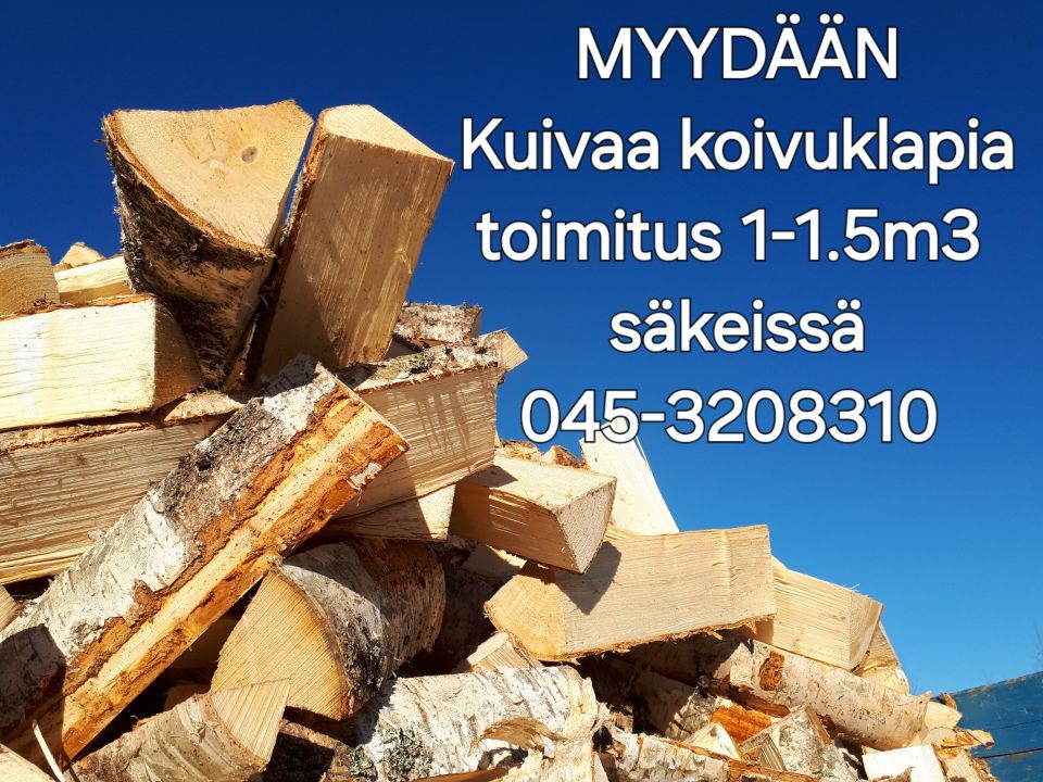 MYYDÄÄN Kuivaa koivuklapia