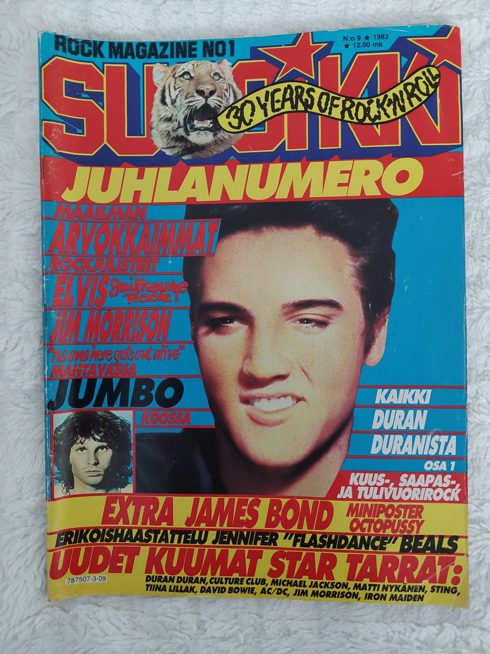 Suosikki 9/1983 - tarrat, Duran Duran, Hanoi Rocks, Pave Maijanen jne