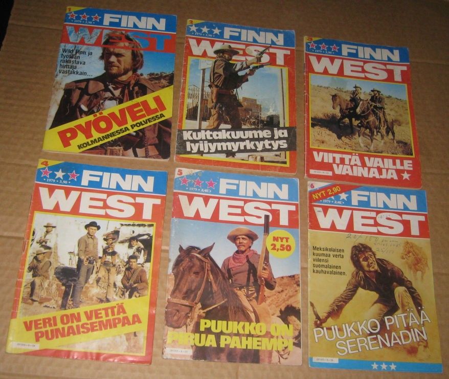 Finnwest (1979, 1991), Walt Slade, Louis L'amour, Joe Montana, kostaja