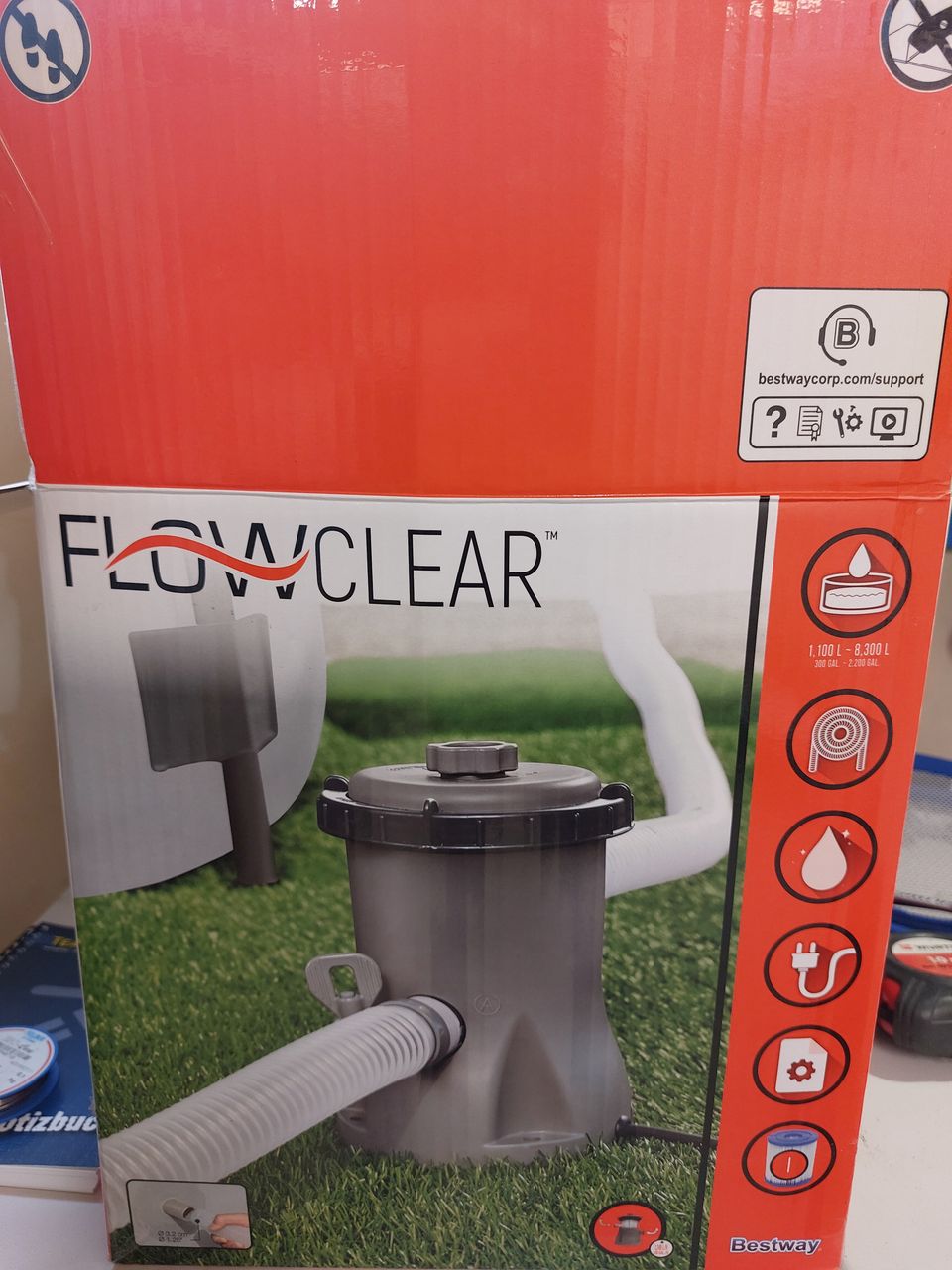 Flowclear uima-allas suodatin