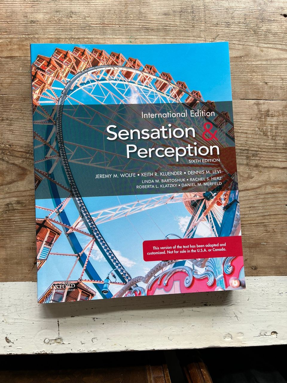 Psykologian tenttikirja Sensation & Perception sixth edition
