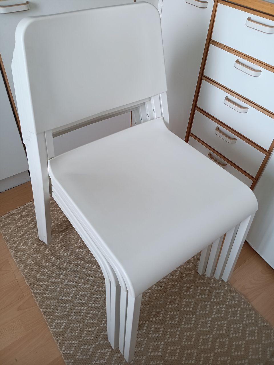 IKEA TEODORES tuoli 4kpl, valkoinen