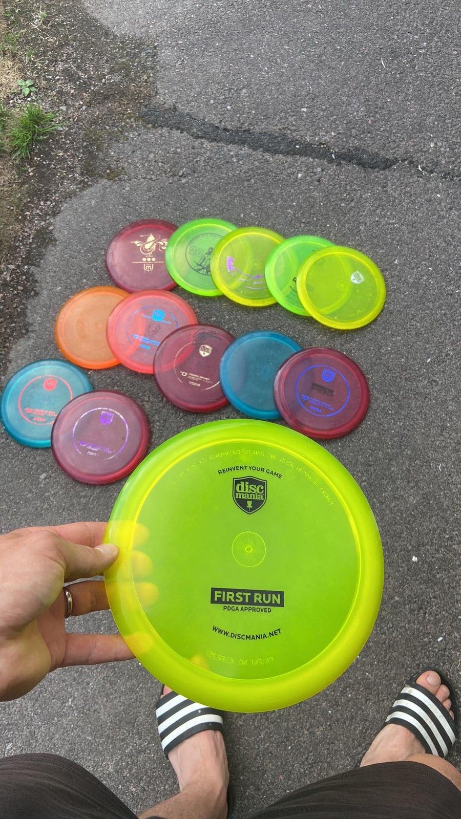 Frisbeegolf first run c-line pd