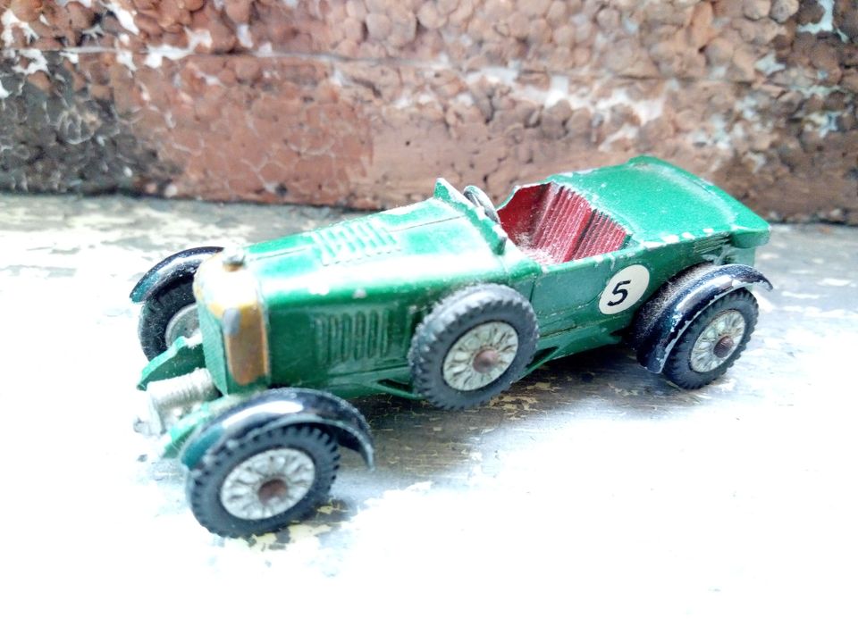 Matchbox Lesney -1956. 1929 Bentley. Antiikki-keräilyauto.