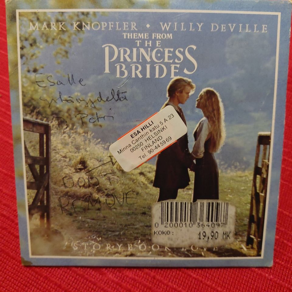 Mark Knopfler & Willy Deville The Princess Pride CD -single 1987