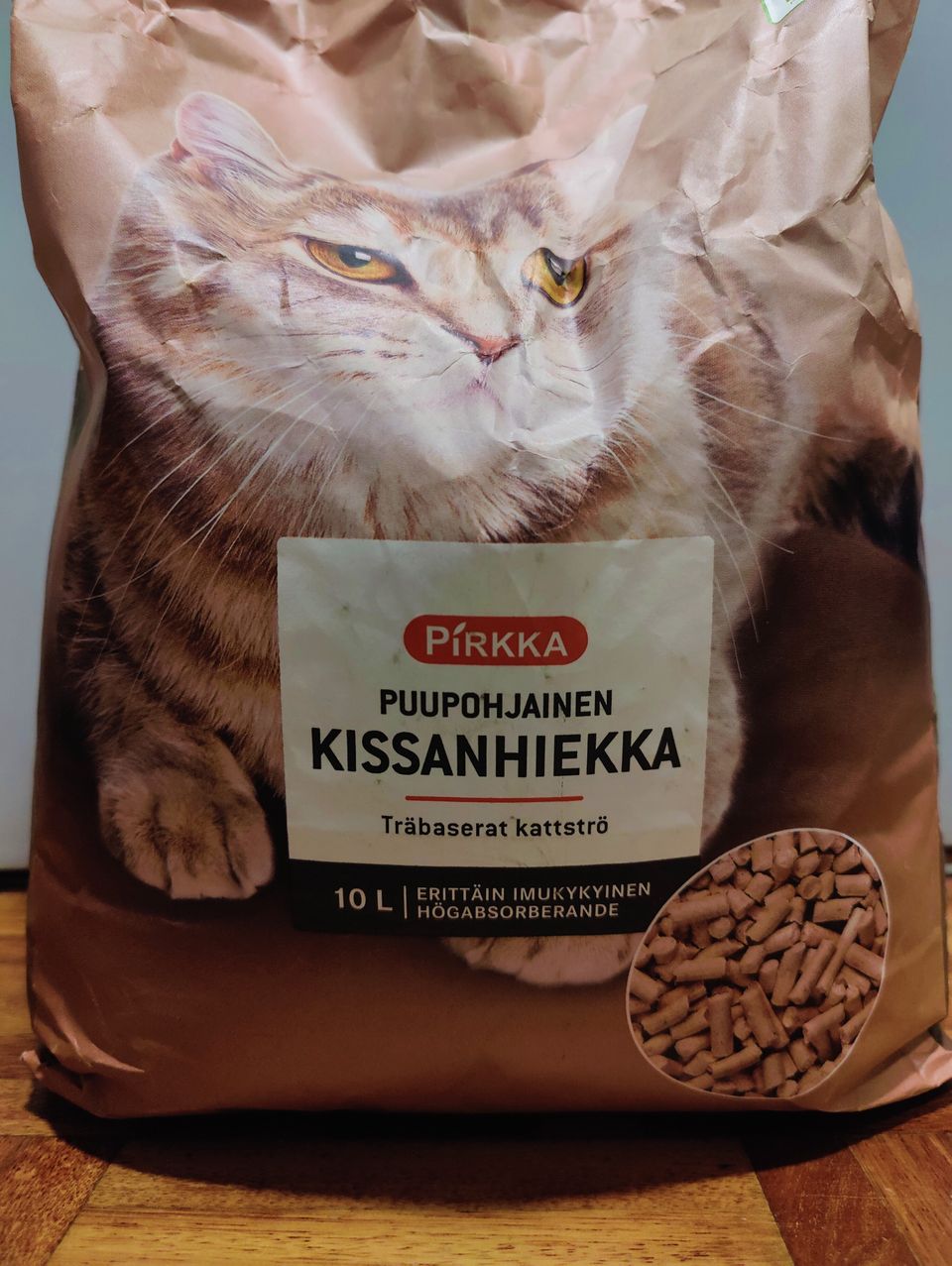 Puupohjainen kissanhiekka (pelletti)