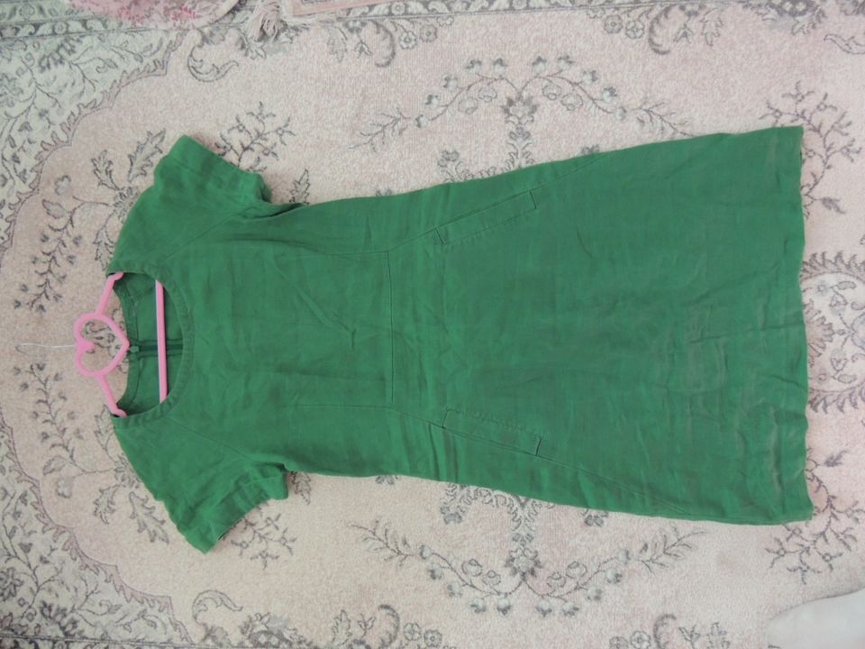 Vintage vihreä mekko XS 34 lyhyet hihat