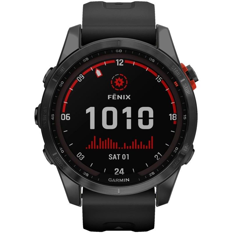 Garmin Fenix 7S tummanharmaa urheilukello